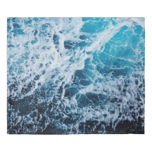 Rapid sea while sailing ship. Dramatic and picture Duvet Cover