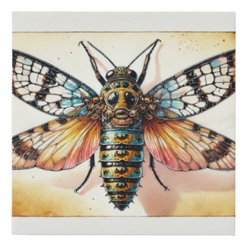 Rapisma Insect 210624IREF115 _ Watercolor Faux Canvas Print