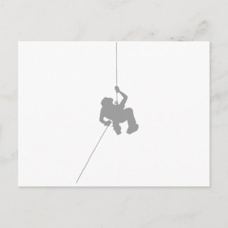rappelling postcard