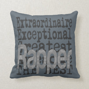 Rapper Extraordinaire Throw Pillow