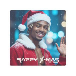 RAPPY X-MAS METAL PRINT