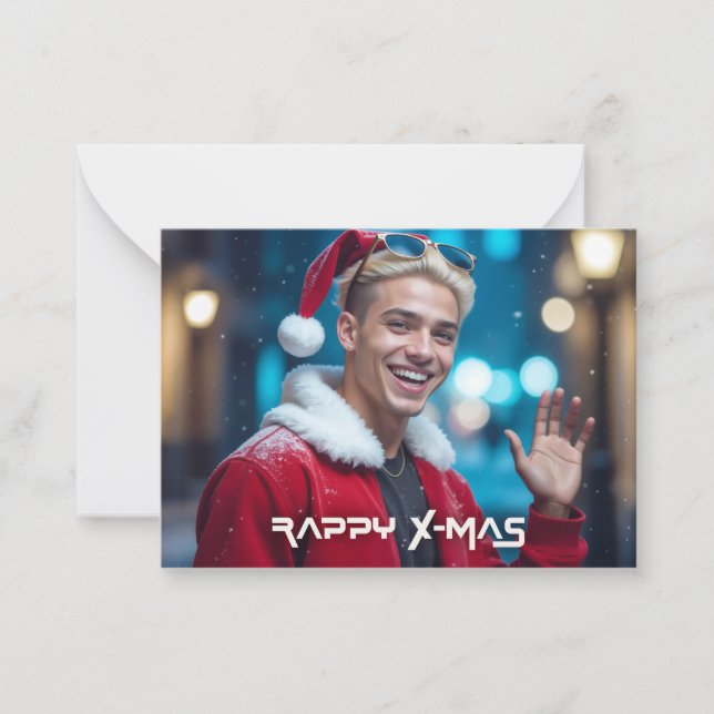 RAPPY X-MAS NOTE CARD (Front)