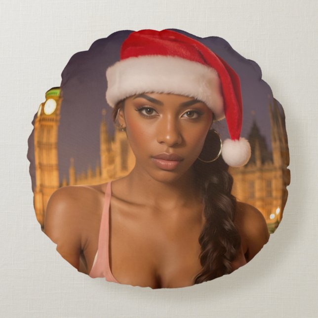 RAPPY X-MAS ROUND PILLOW (Front)