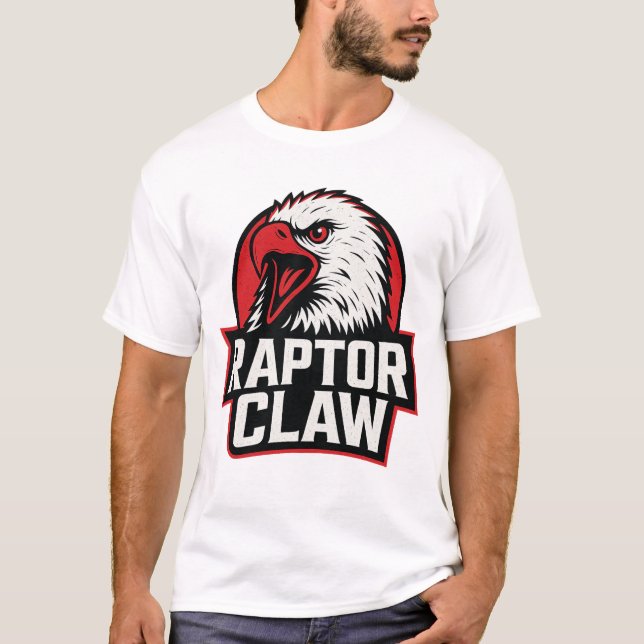 Raptor Claw - Fierce Predator Emblem T-Shirt (Front)