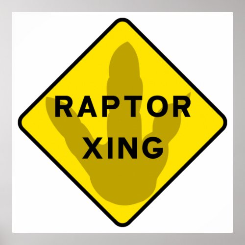 Raptor Crossing Poster