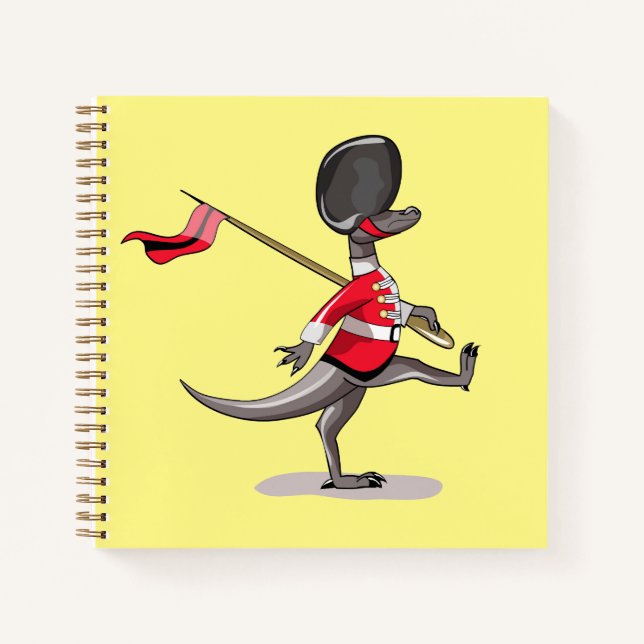 Raptor Dressed As A British Guard. Notebook (Front)