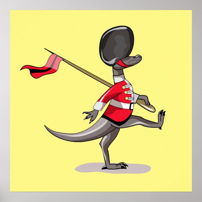 Raptor Dressed As A British Guard. Poster (Front)