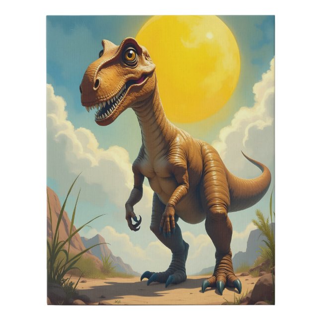Raptor Faux Canvas Print (Front)