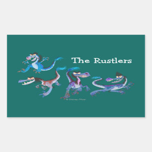 Raptor Group Graphic Rectangular Sticker