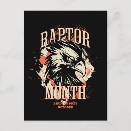 Raptor Month Hawk Postcard