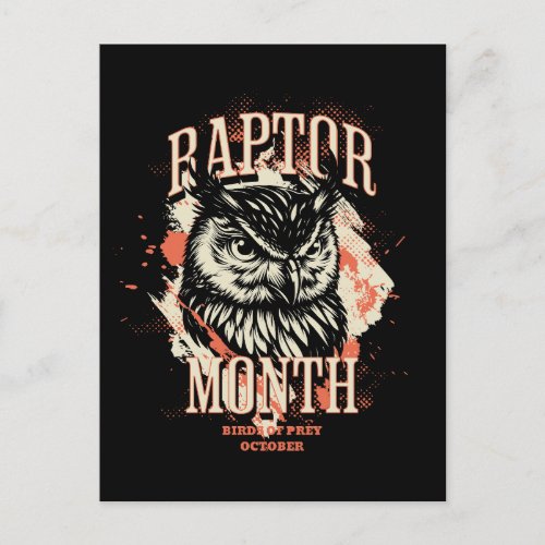 Raptor Month Owl Postcard