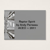 Raptor Spirit ~ ATC (Back)