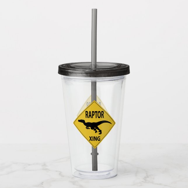 Raptor XING Acrylic Tumbler (Front)