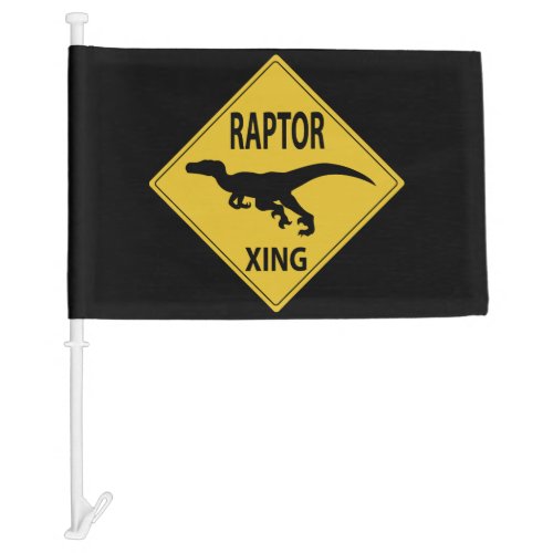 Raptor Xing Car Flag