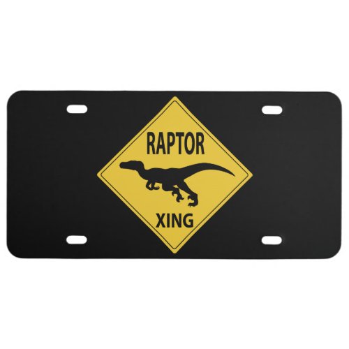 Raptor Xing License Plate