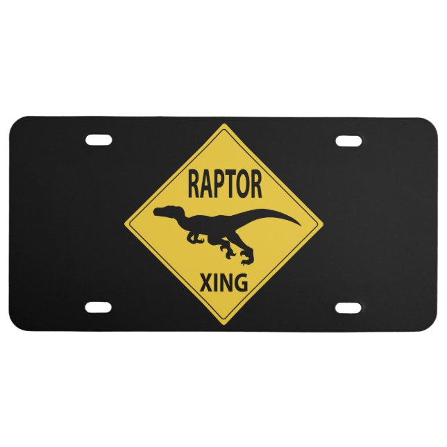 Raptor Xing License Plate (Front)