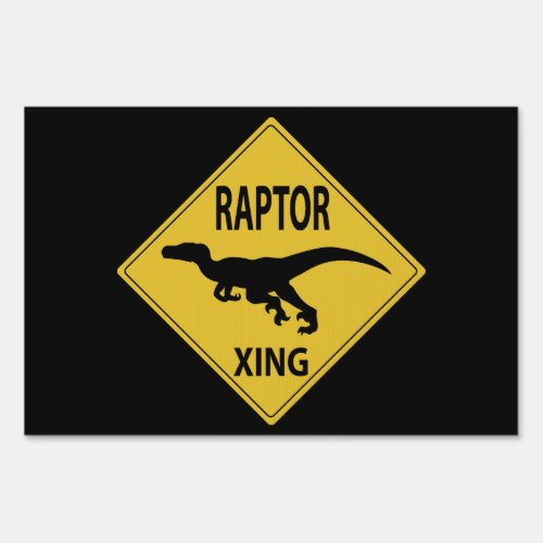 Raptor Xing Sign