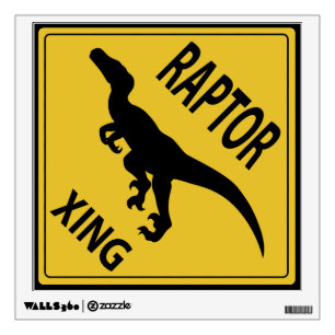 Raptor Xing Wall Decal