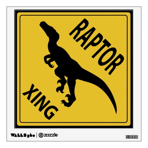 Raptor Xing Wall Decal