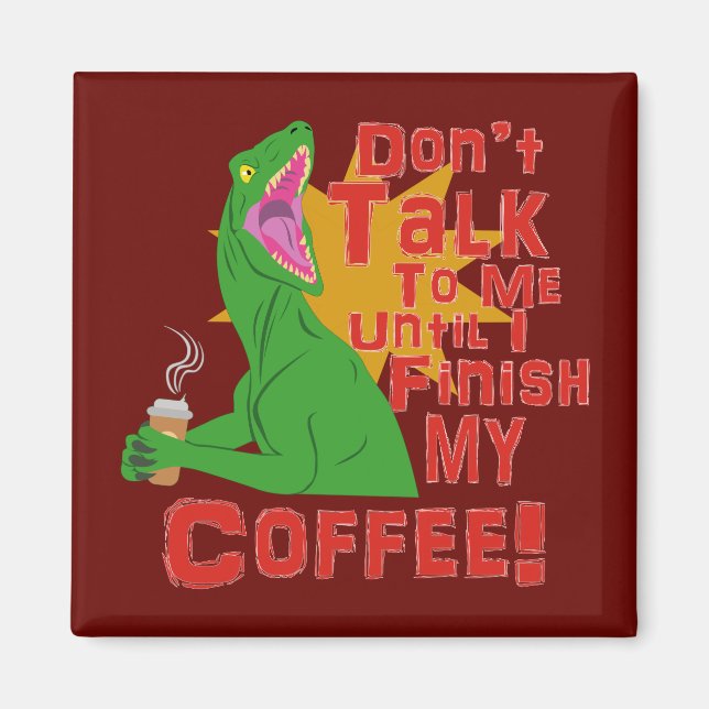 Raptors and Coffee Magnet (Front)