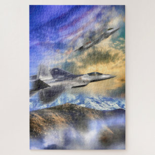 RAPTORS OVER AMERICA F22 JET JIGSAW PUZZLE
