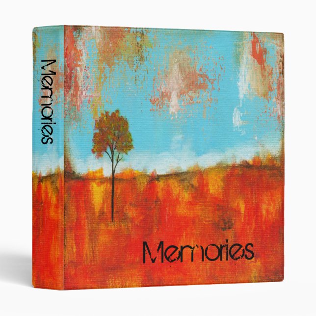 Rapture Abstract Landscape Tree Art Painting Binder (Front/Spine)