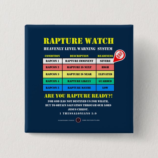 Rapture-Alert-Levels Button (Front)