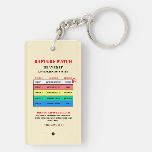 Rapture-Alert-Levels Keychain (Back)