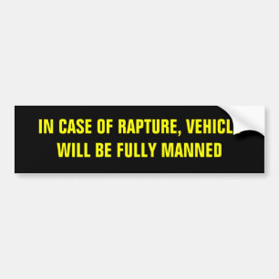 Rapture Bumper Sticker