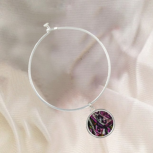 Rapture In Color Bangle Bracelet (A Charm Bracelet, that resembles a Masterpiece painting!)