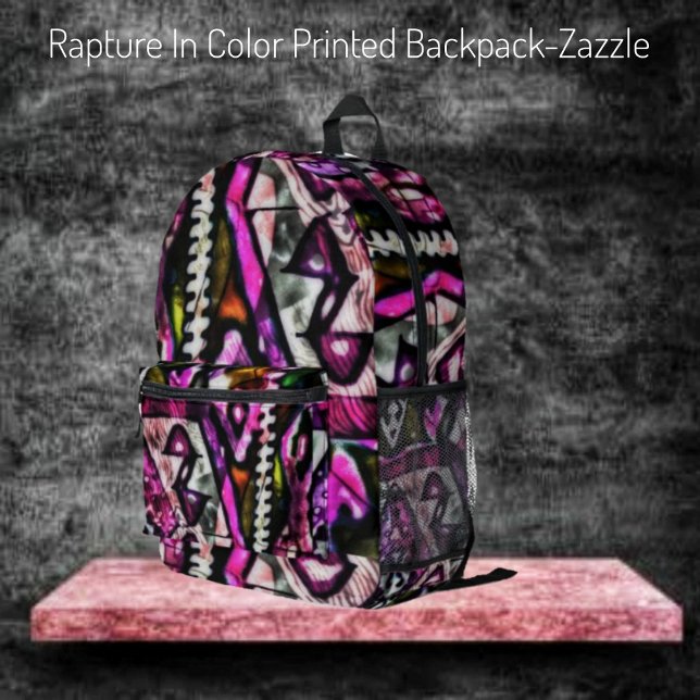 Rapture In Color  Printed Backpack (Creator Uploaded)