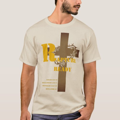 Rapture Ready or Left Behind Front  Back T_Shirt