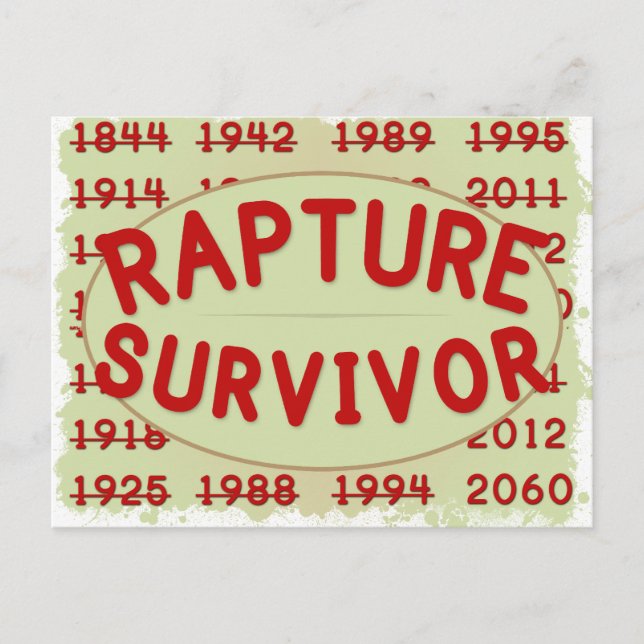 Rapture Survivor Postcard (Front)