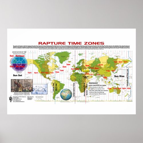 Rapture Time Zones Poster