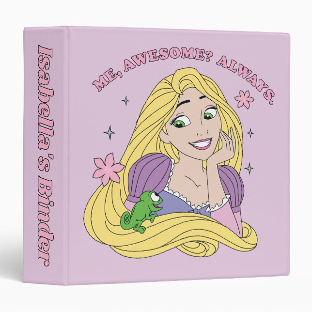 Rapunzel Always Awesome 3 Ring Binder (Front/Spine)