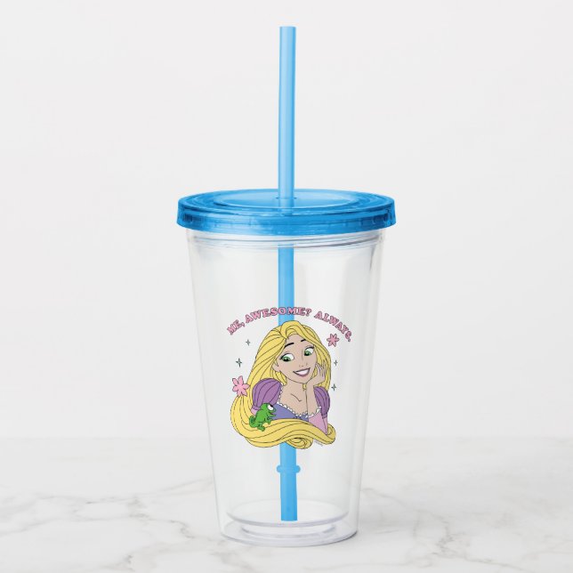 Rapunzel Always Awesome Acrylic Tumbler (Front)