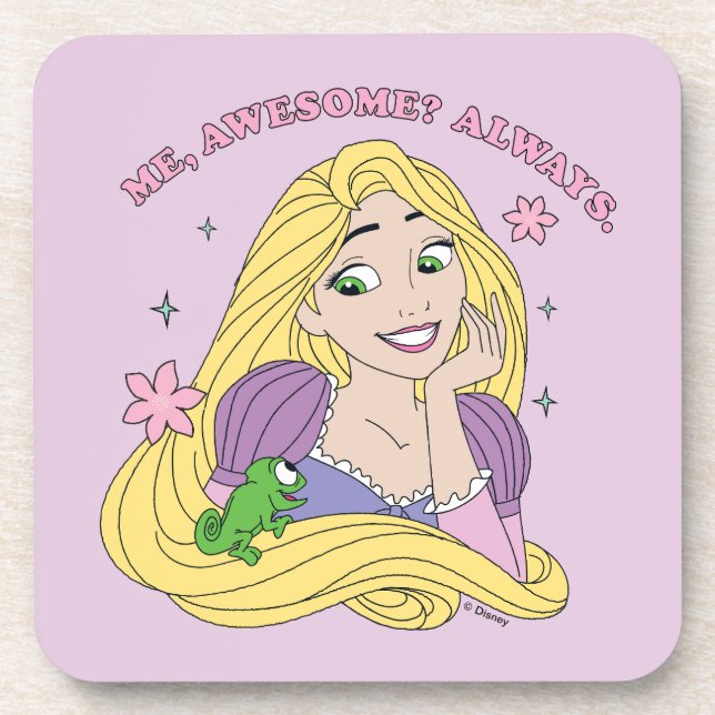Rapunzel Always Awesome Beverage Coaster (Front)