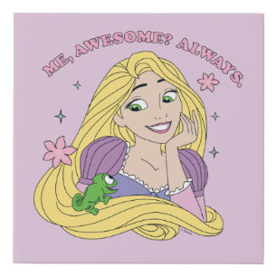 Rapunzel Always Awesome Faux Canvas Print