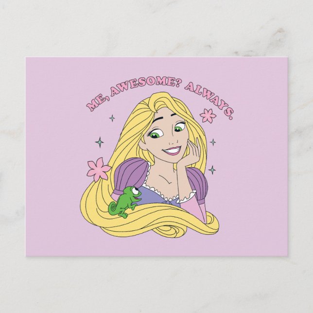 Rapunzel Always Awesome Postcard (Front)