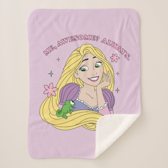 Rapunzel Always Awesome Sherpa Blanket (Front)