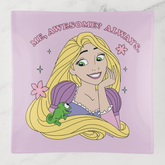 Rapunzel Always Awesome Trinket Tray (Front)