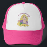 Rapunzel Always Awesome Trucker Hat<br><div class="desc">Say it loud and proud—just like Rapunzel does! This bold and bubbly design features the confident princess with her signature golden hair, playful sidekick Pascal, and a quote that totally speaks for itself. Bursting with personality, sparkle, and a pop of pastel perfection, this graphic is made for products that inspire...</div>