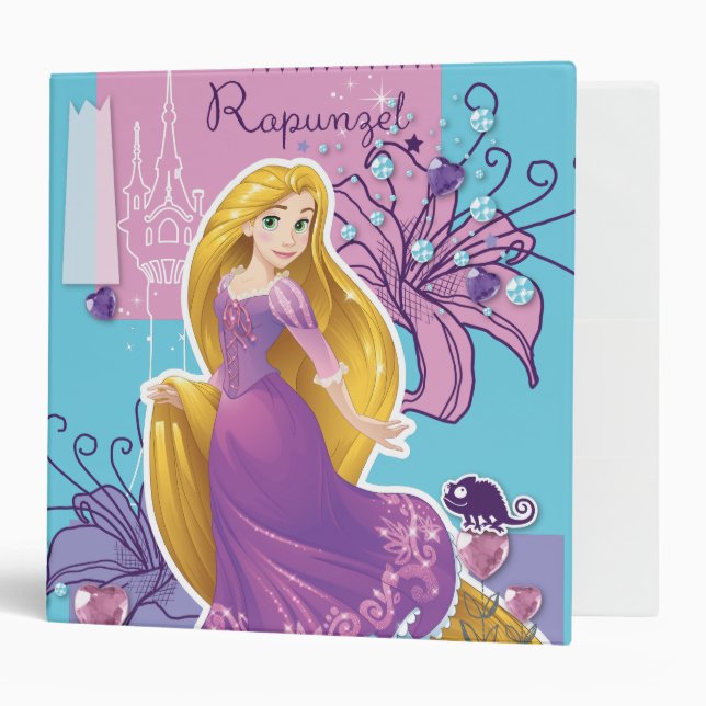 Rapunzel - Artistic Princess 3 Ring Binder (Front/Inside)