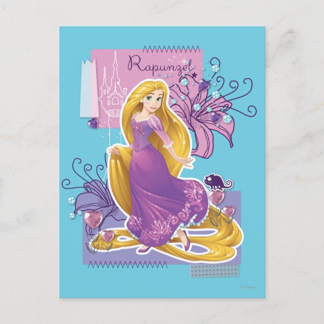 Rapunzel - Artistic Princess Postcard (Front)