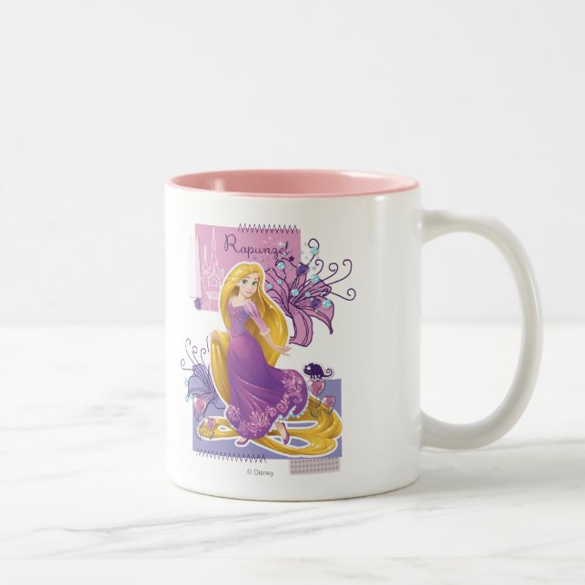 Rapunzel - Artistic Princess Two-Tone Coffee Mug (Right)