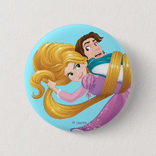 Rapunzel Bad Hair Day Button