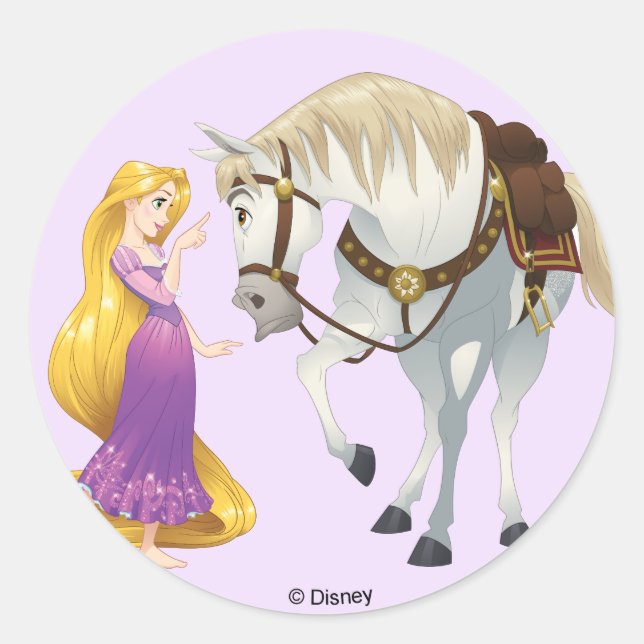 Rapunzel | Besties 4Ever Classic Round Sticker (Front)