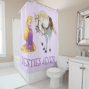 Rapunzel   Besties 4Ever Shower Curtain