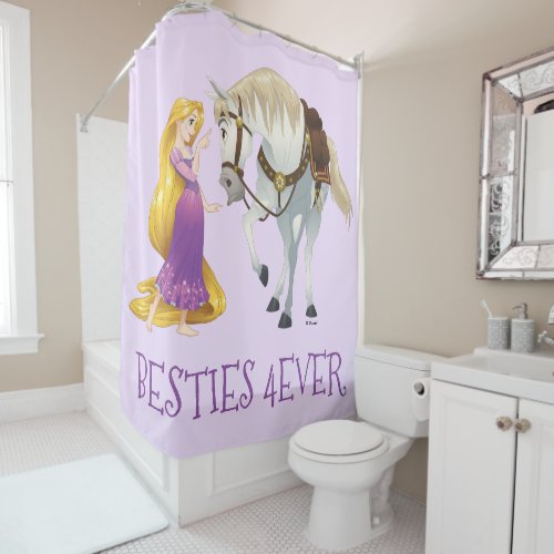 Rapunzel  Besties 4Ever Shower Curtain