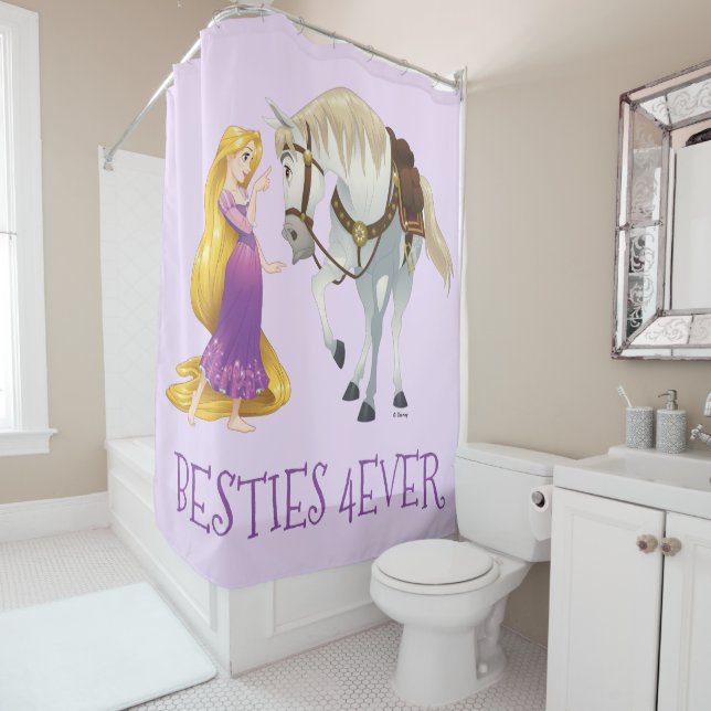 Rapunzel | Besties 4Ever Shower Curtain (In Situ)